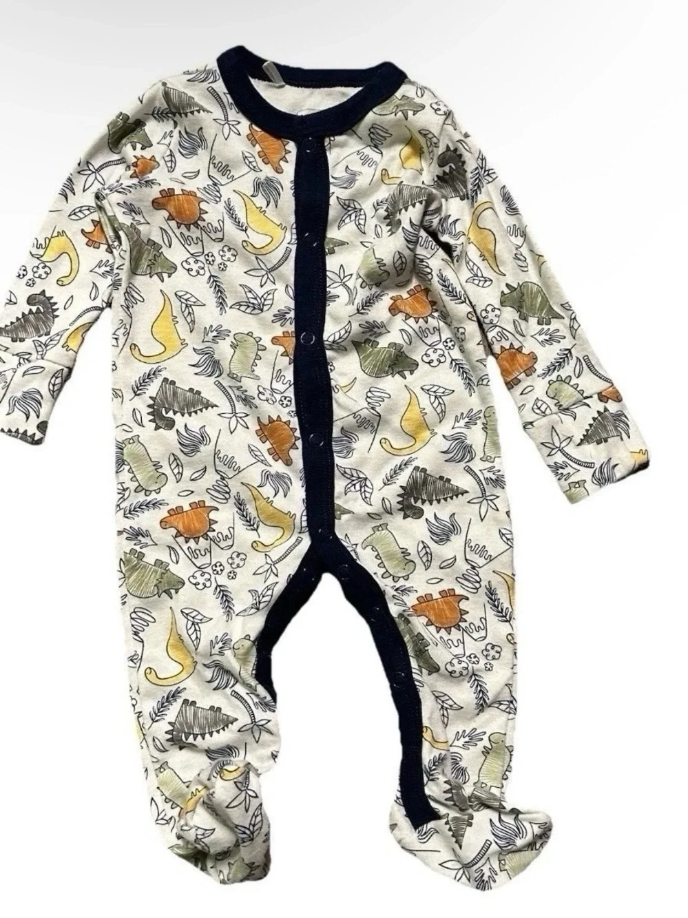 Baby Boy Footie Pajamas Dinosaurs Size 3-6 Months
